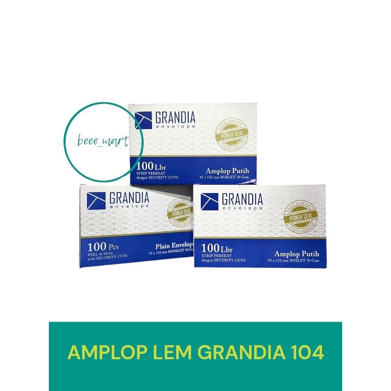 

AMPLOP GRANDIA 104 / AMPLOP LEM TANGGUNG 95 x 152mm