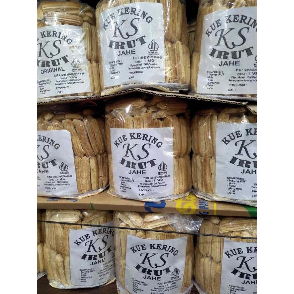 

Kue Irut Jari Camilan Kering untuk ASAM LAMBUNG Kemasan 1 KG