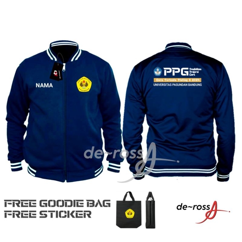 Jaket Versity PPG univ- Pasundan bandung Fleece free goodiebag