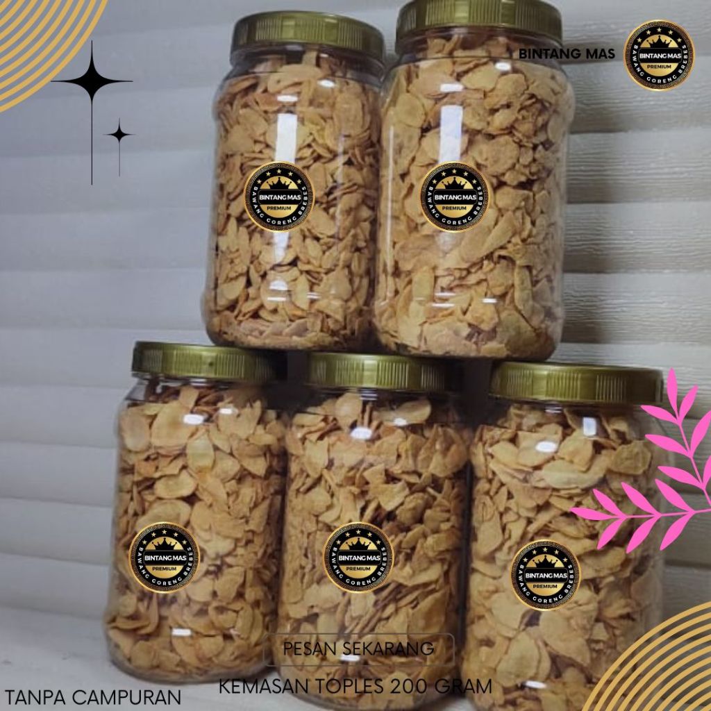 

Bawang Putih Goreng Renyah Gurih Crispy Premium 130gr 5 pcs