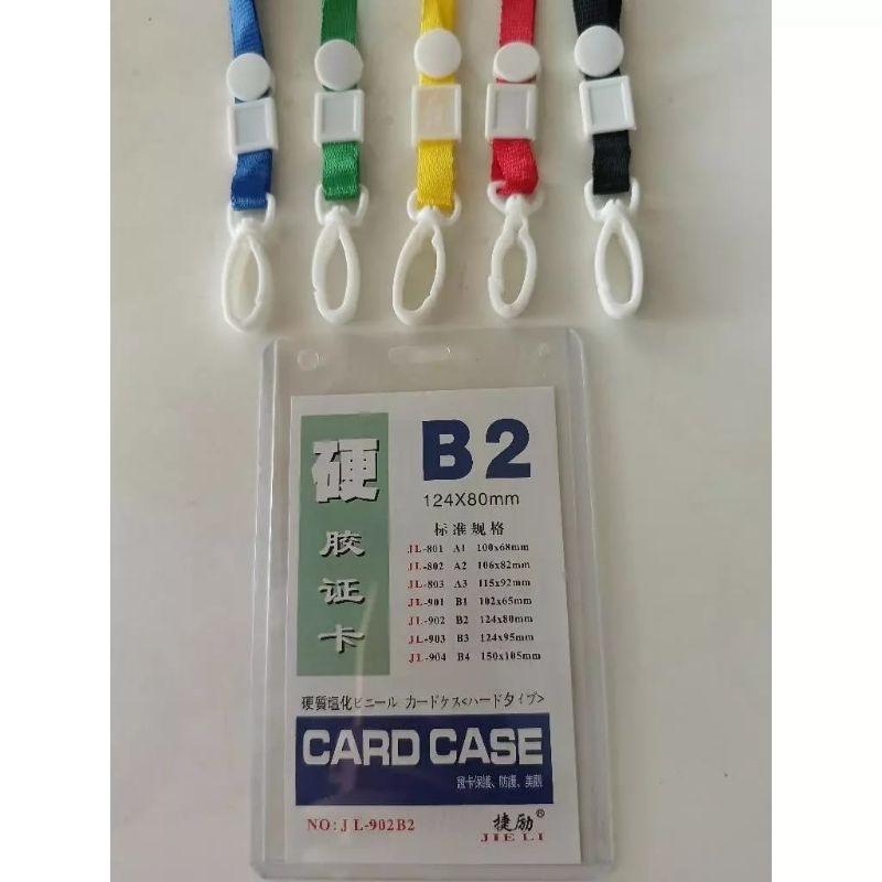 

1 Set plastik Id Card Ukuran B2 Dan Tali Gantungan