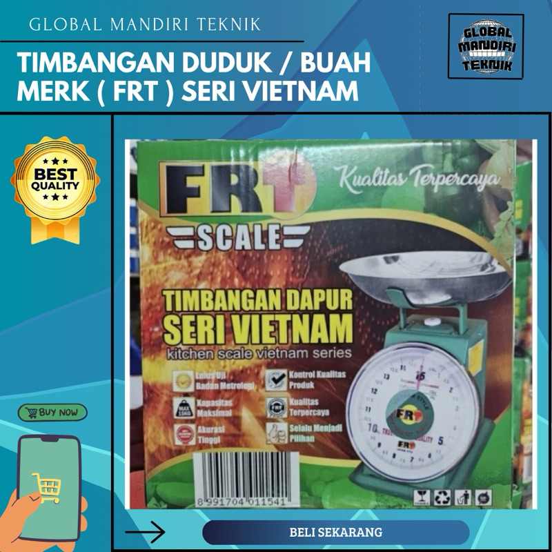 Timbangan Duduk / Timbangan Buah / Timbangan Kue Merk FRT Seri Vietnam 5KG, 10KG, 15KG Murah Kuat Be