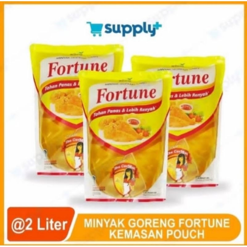 

Fortune Minyak Goreng Sawit 2 L 1 karton isi 6 Pouch