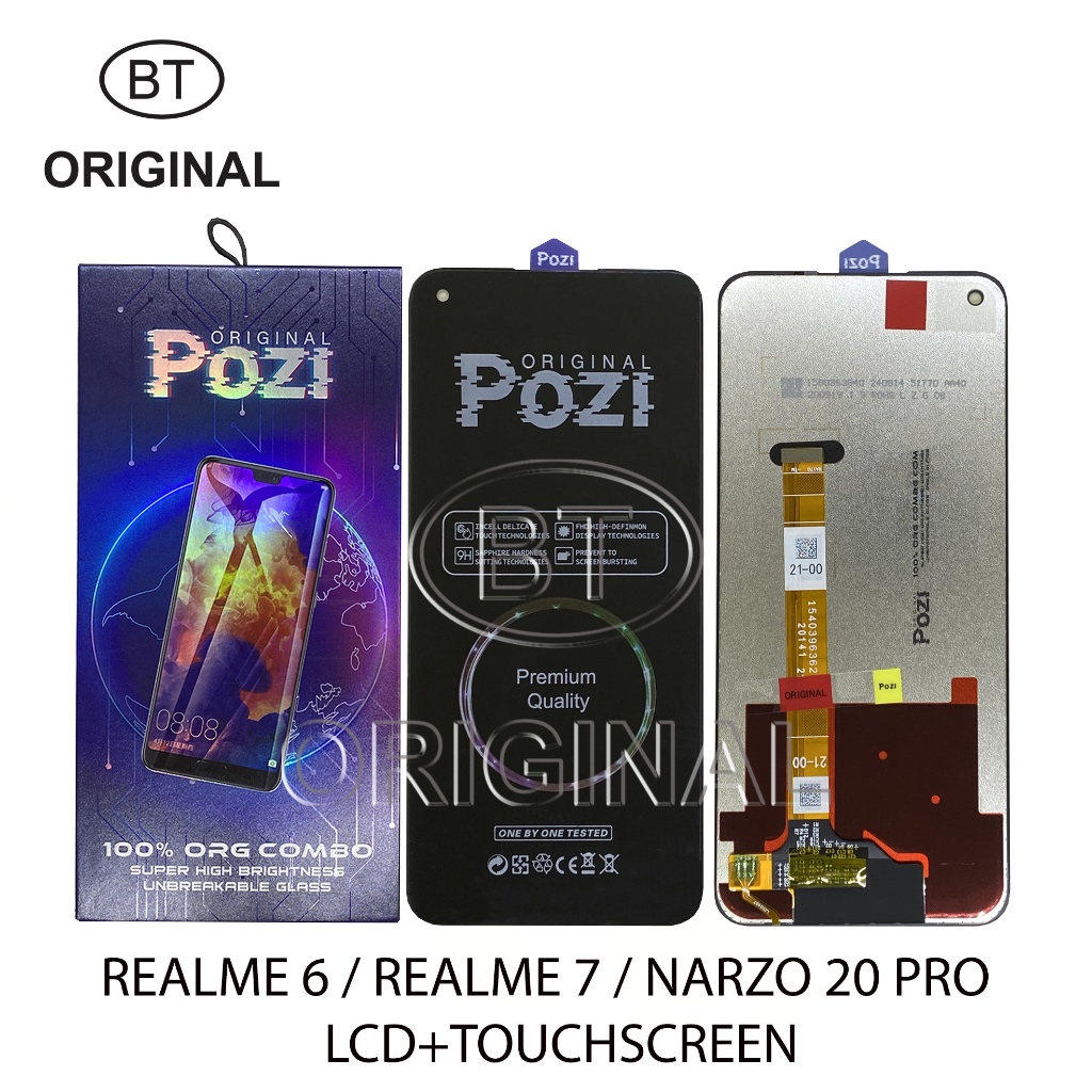 LCD REALME 6 - REALME 7 - NARZO 20 PRO - ORIGINAL ORG POZI