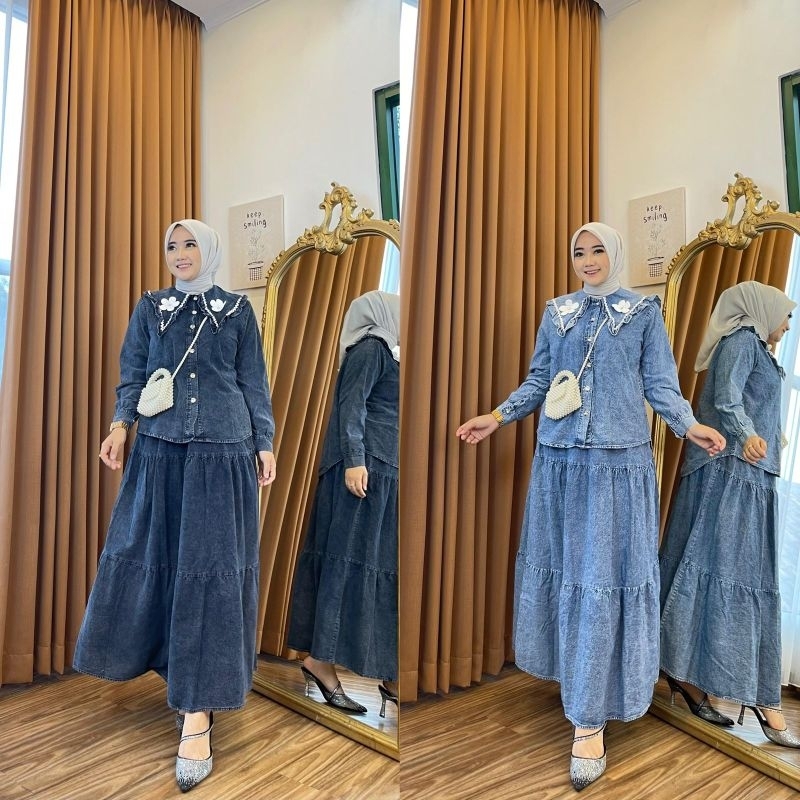 SetRok Jeans Mikayla Fashion Muslim Wanita