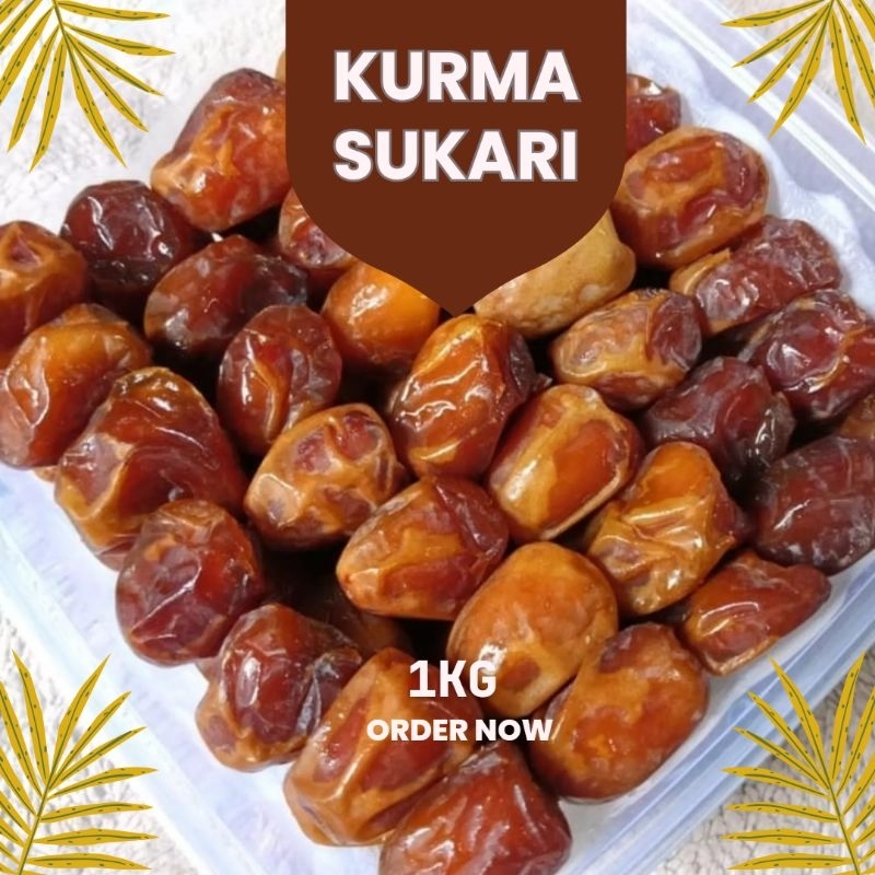 

Kurma Sukari asli 100%, 1 dus isi 3kg - 1kg