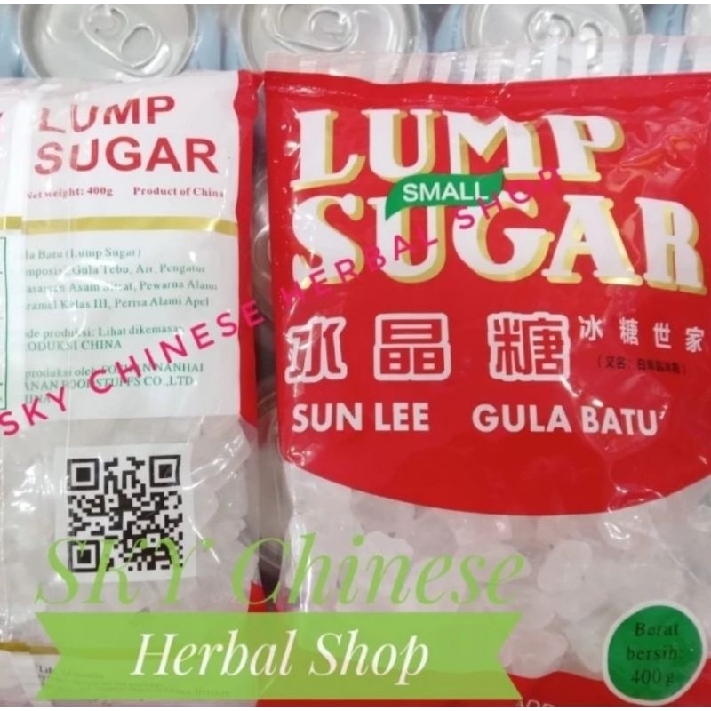 

(400 GRAM) Gula Batu Kristal / Lump Sugar Premium 400g 400 gr