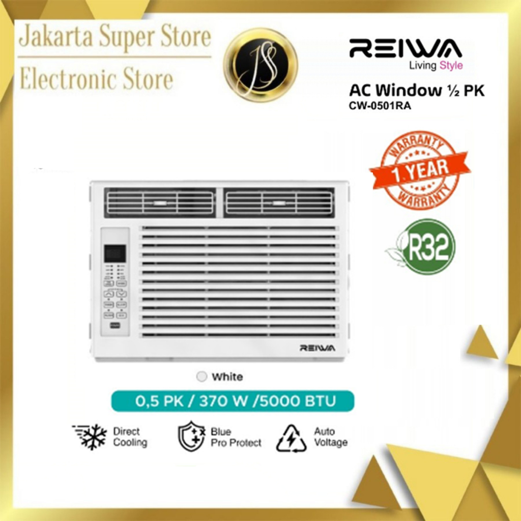 REIWA AC Window 1/2 PK CW-0501RA AC LOW Watt 0,5 PK