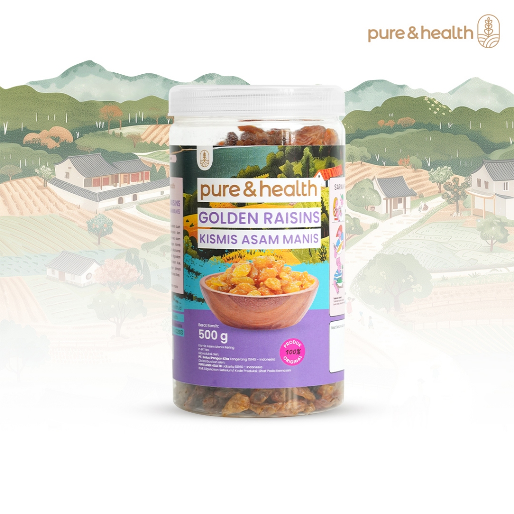 

Kismis Asam Manis Golden Raisin 500 Gram Pure and Health