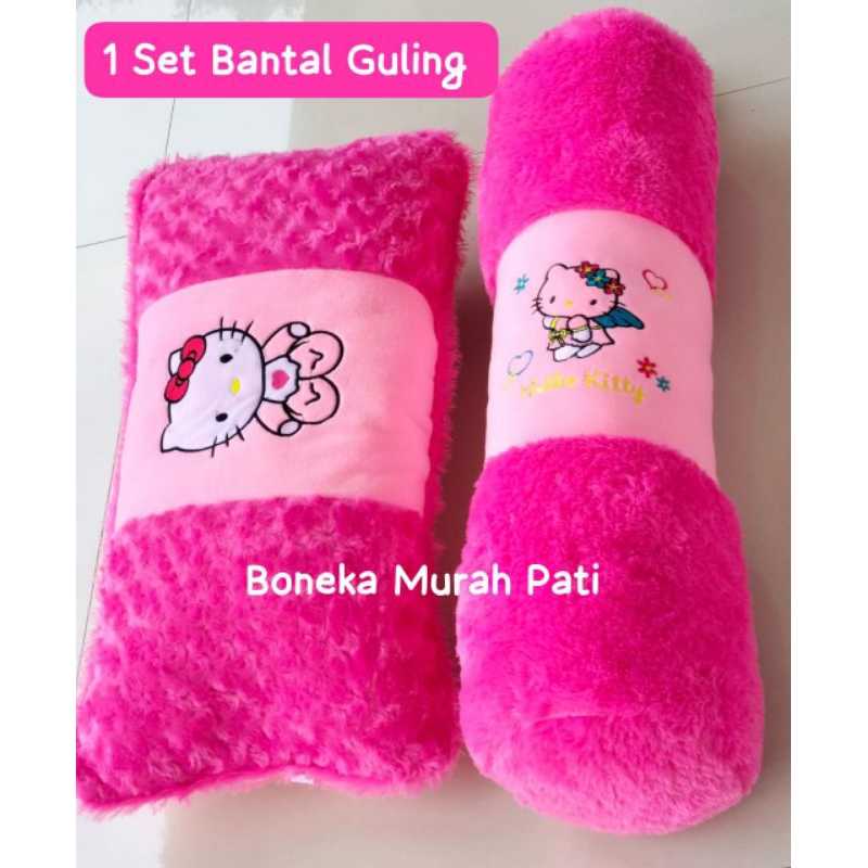 Set bantal guling dewasa/ boneka bantal guling