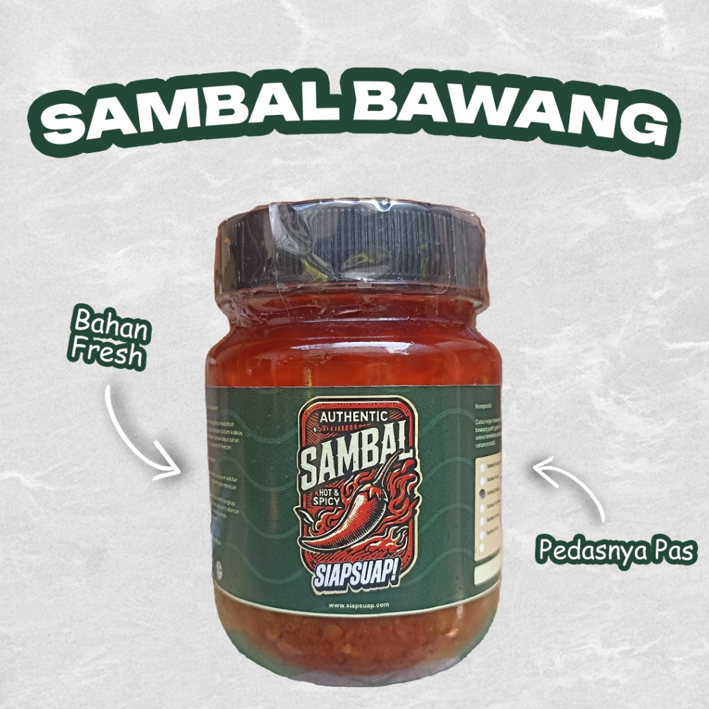 

Sambal Bawang Kemasan 200 Gram by SiapSuap