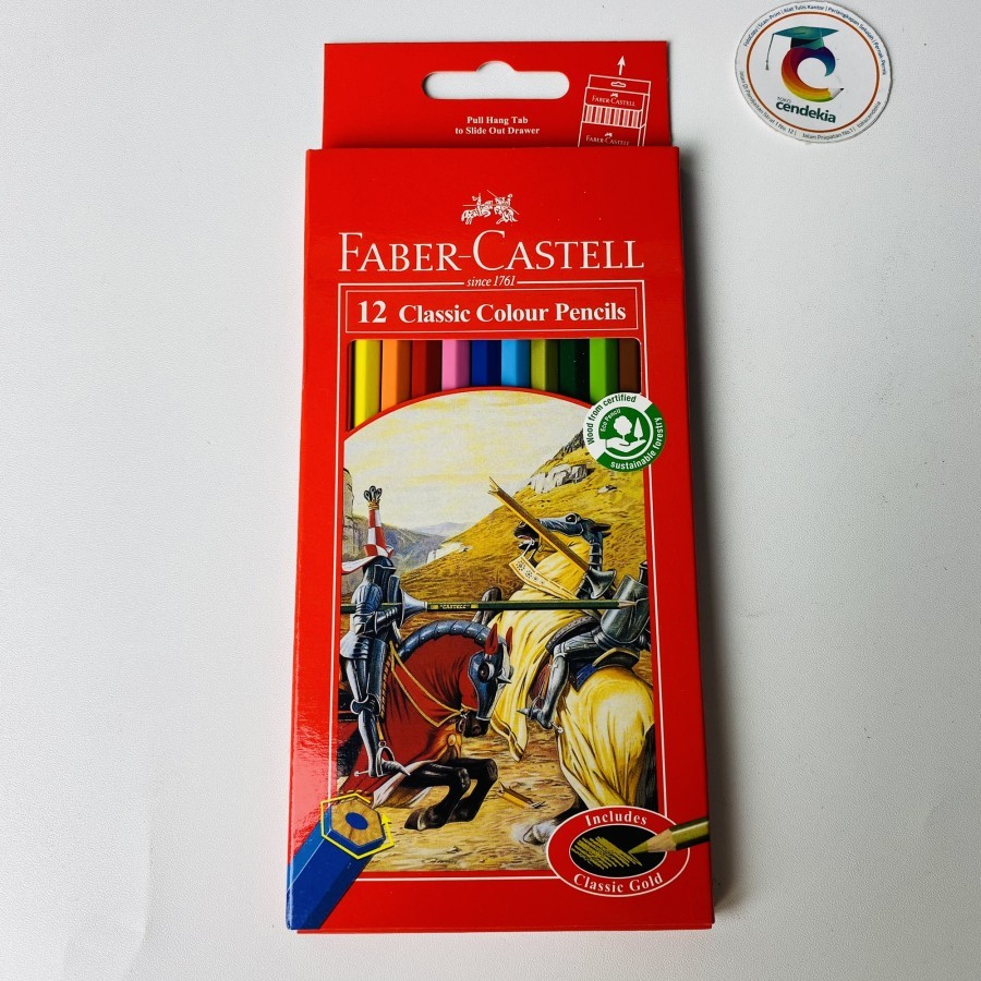 

Pensil Warna Faber Castell 12 warna Classic panjang