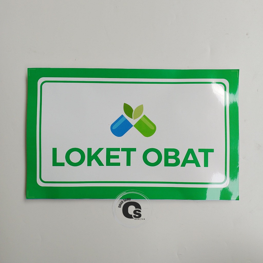 

Stiker Loket Obat - Farmasi - Apotek - Stiker Vinyl
