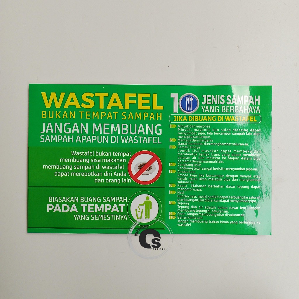 

Stiker Jangan Buang Sampah Di Wastafel - 10 Jenis Sampah Berbahaya Jika Dibuang Di Wastafel