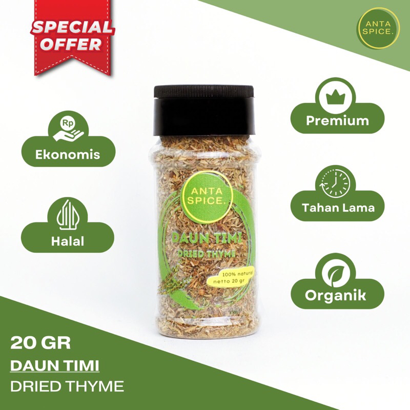 

Daun Timi / Thyme Kering / Dried Thyme 20 Gr