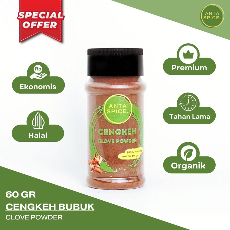 

Cengkeh Bubuk / Ground Clove 60 Gr