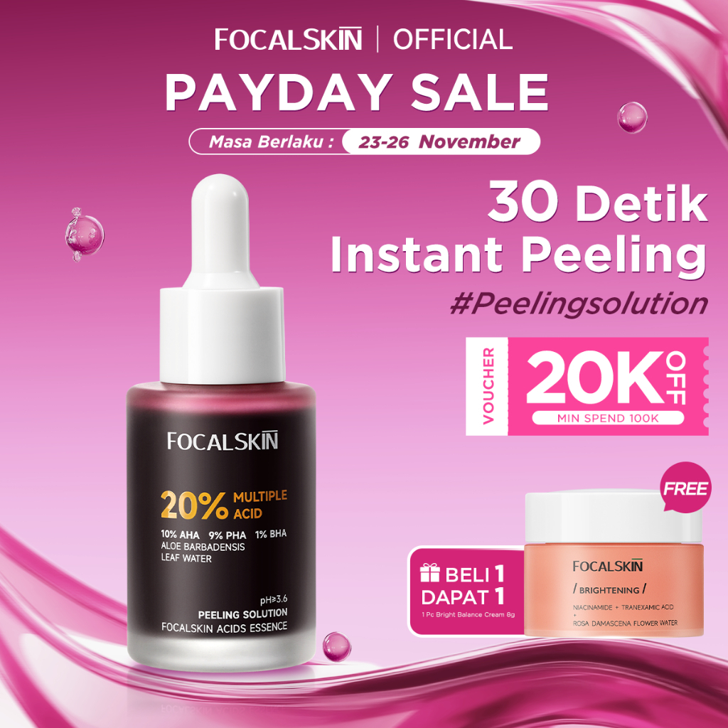 Focalskin Peeling Solution Serum / Ekspoliasi wajah