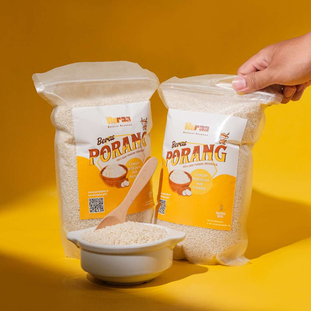 Beras Porang Murah Naraa Shirataki / Konjac Rice / Nasi Porang 1kg