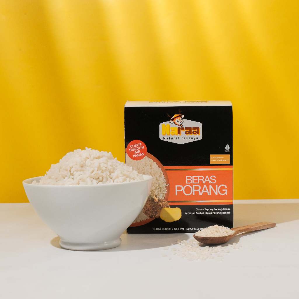 

(BELI 2 FREE 2 SACHET) Naraa Beras Porang Instan/Konjac Rice/Shirataki 10 Sachet