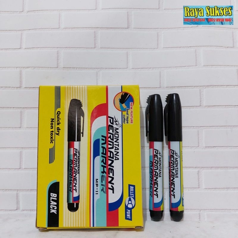 

Spidol Permanent Montana/ Spidol Permanent Marker Mp-11/ Spidol Permanent Hitam