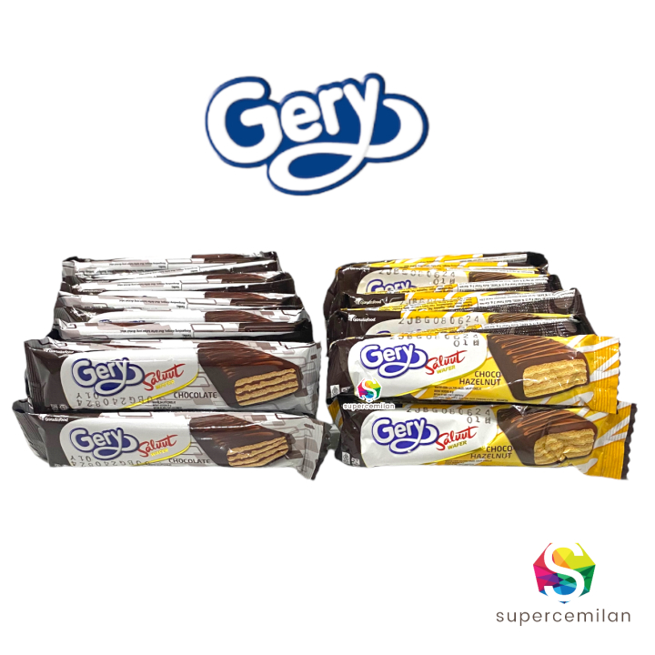 

GERY SALUUT COKLAT 24 X 7 GRAM HAZELNUT WAFER CHOCOLATE CHOCO SALUT GROSIR MURAH SNACK KILOAN MAKANAN RINGAN CEMILAN ANAK GARUDA FOOD BISKUIT KUE