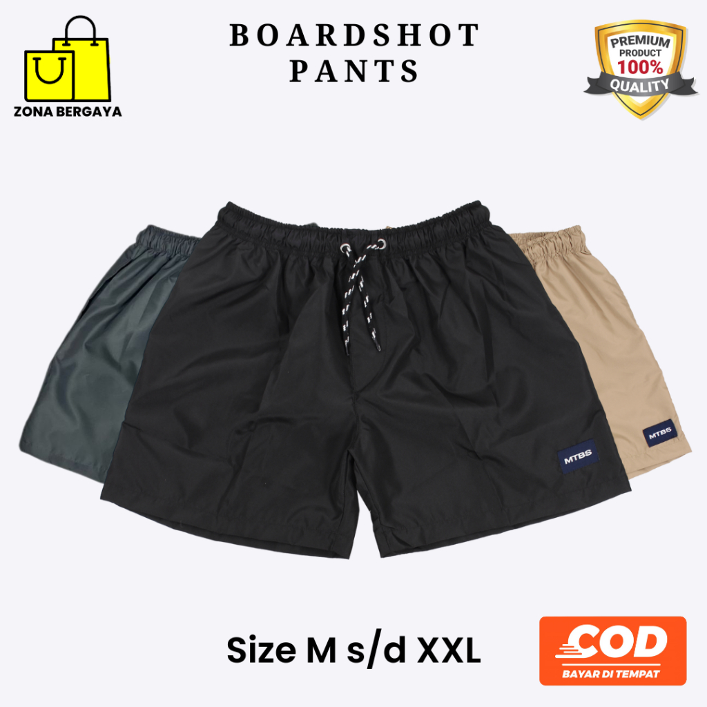 Celana Pendek Boardshort Pria Distro Short Pants Sportswear Parasut Unisex Premium