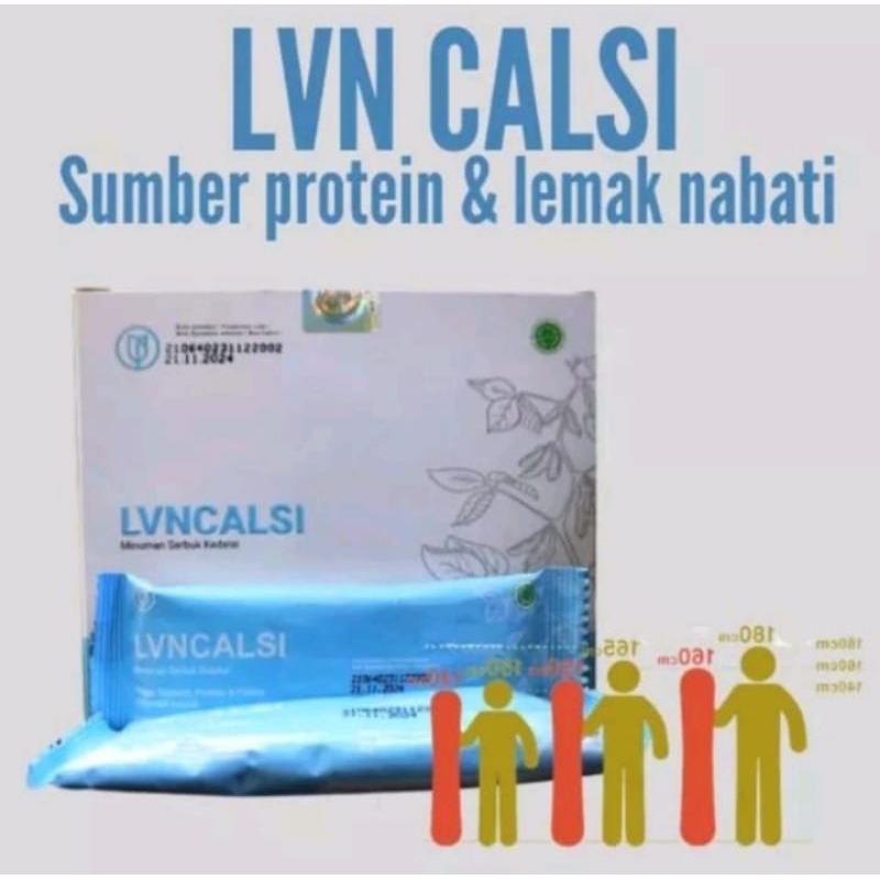 

(PAKET 3 BOX) Lvn Calsi Minuman Serbuk Kedelai 100% ORIGINAL 1 Box Isi 10 Sachet BPOM