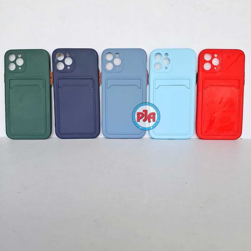 Case Softcase Macaron Slot Card REALME C12 C15 8 8PRO 7PRO