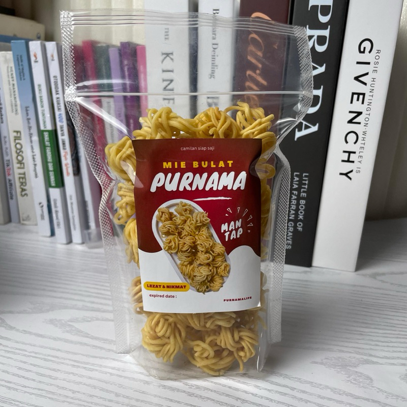 

Camilan Mie Bulat 125gr l Mie Bulat Purnama Gurih enak snakck