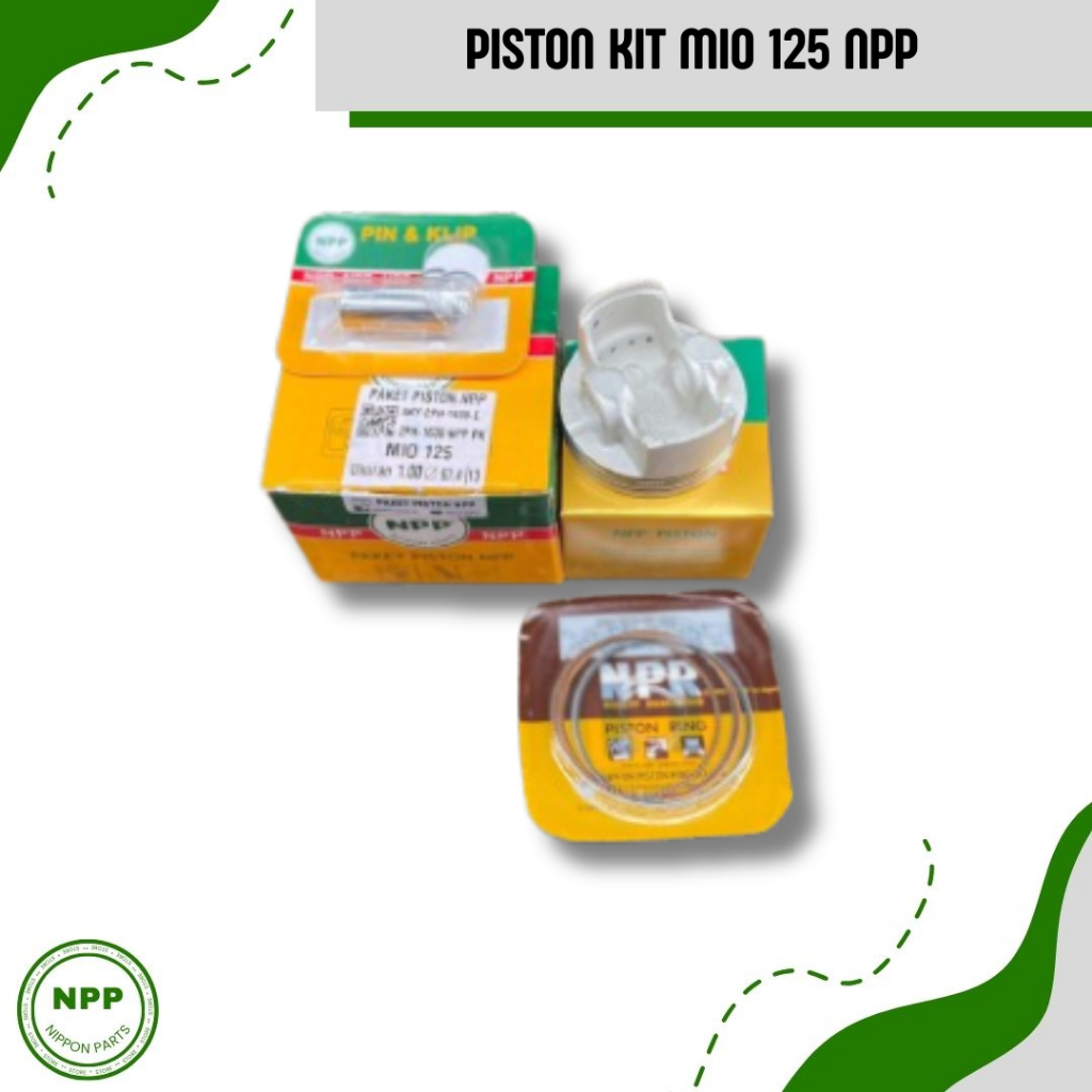 NPP Piston Kit Seker Kit Mio 125 // Seker kit Piston Yamaha  Mio 125 Mio M3