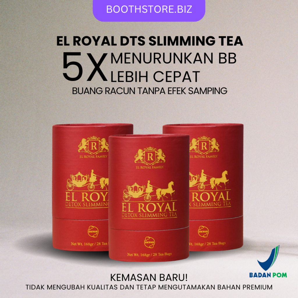 

Paket 3 Teh Detox El Royal Slimming Tea - 5X Lebih Cepat Solusi Langsing Terbaik Teh Pelangsing Herbal Alami Diet