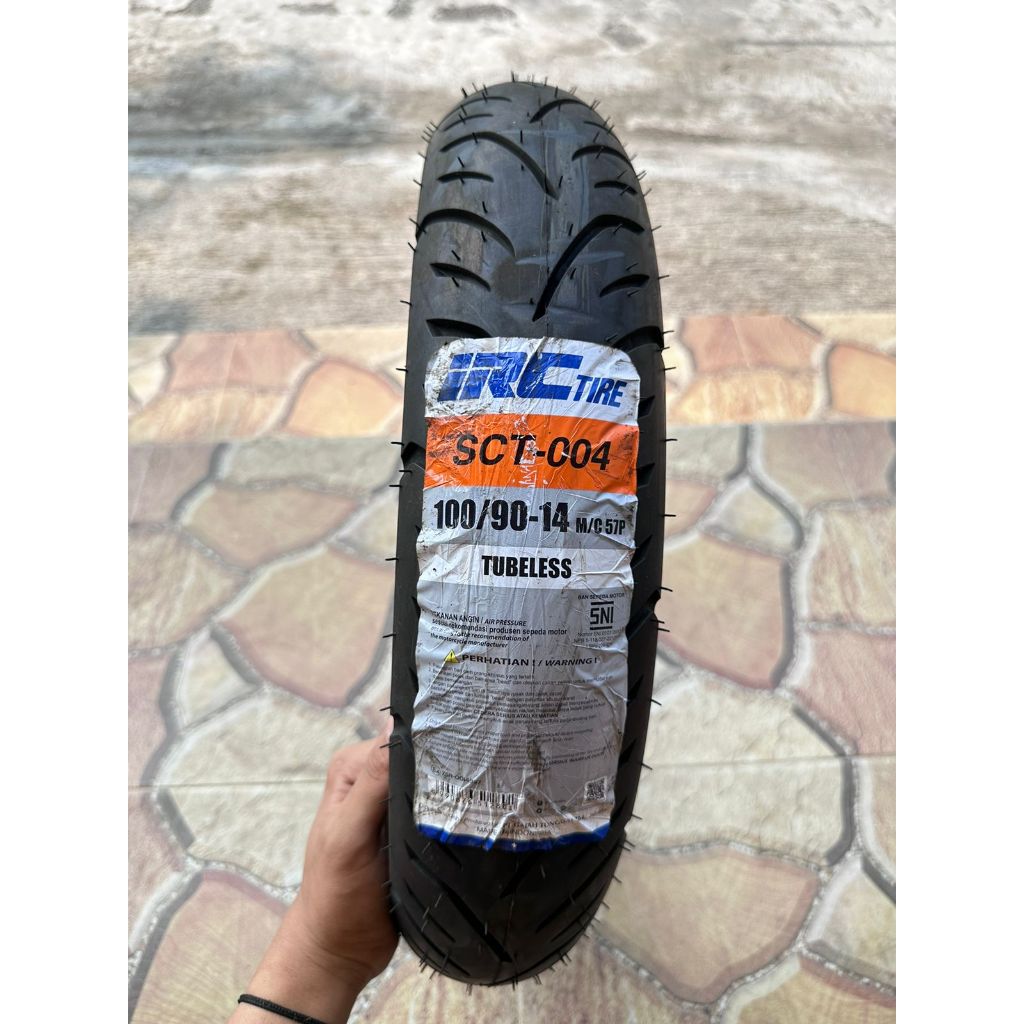 Ban Luar IRC (SCT-004) 100/90-14 Tubeless Ban Luar Motor Matic Vario 150 Lexi Aerox PCX