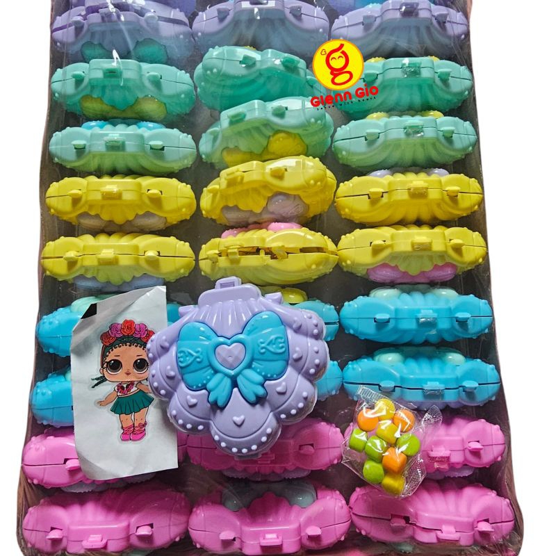 

Permen Keras Rasa Tutti Frutti Bentuk Kerang Mermaid Shell C&J box isi 30 pcs