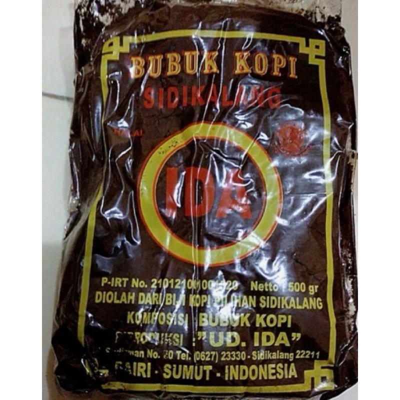 

kopi bubuk asli nikmat terjamin kualitasnya aman untuk kesehatan 500gr asli sidikalang HALAL 500gr