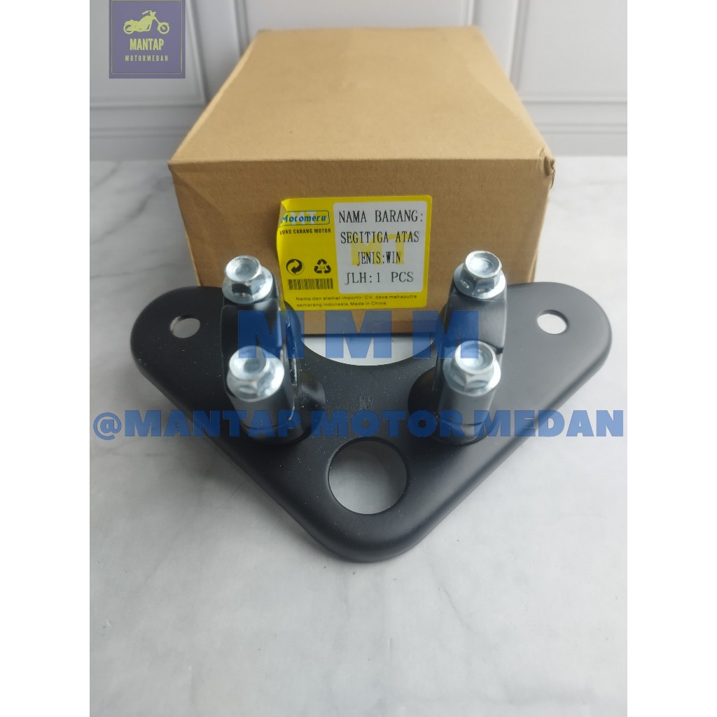 Dudukan Stang Segitiga Atas Komplit Jepitan Stang Honda Win 100 Hiqh Quality