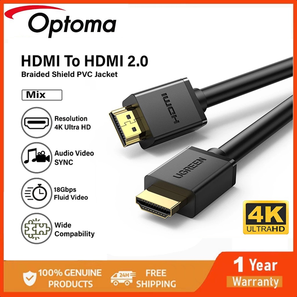 Kabel HDMI To HDMI Ultra HD 4K 8K ,UGREEN Kabel HDMI To VGA Female Audio dan Video