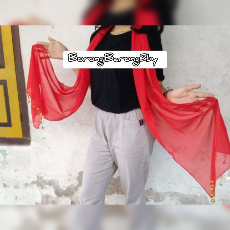 SAMPUR RONCE SELENDANG MERAH TARI REMO