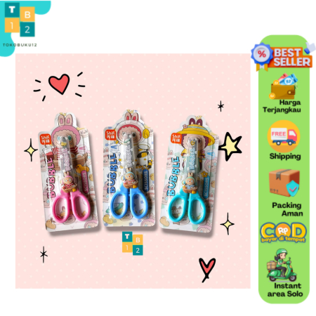 

Gunting Children scissor/ Gunting untuk anak Model Labubu