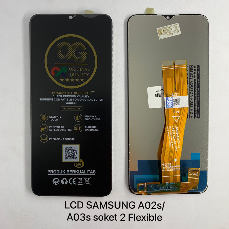 lcd samsung a02s/a03s og soket 2 flexible