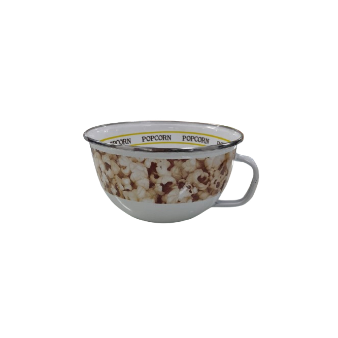 Kedawung Mangkok Soup Mug Enamel Popcorn Jadul 14 cm KI