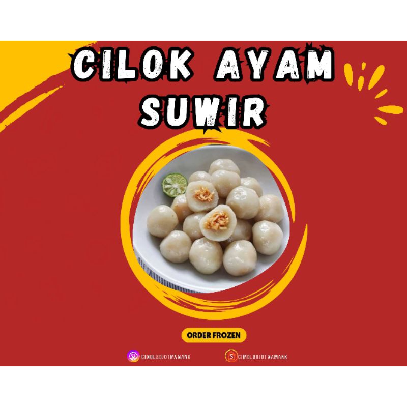 

CILOK FROZEN SIZE SEDANG AYAM SUWIR 45 PCS
