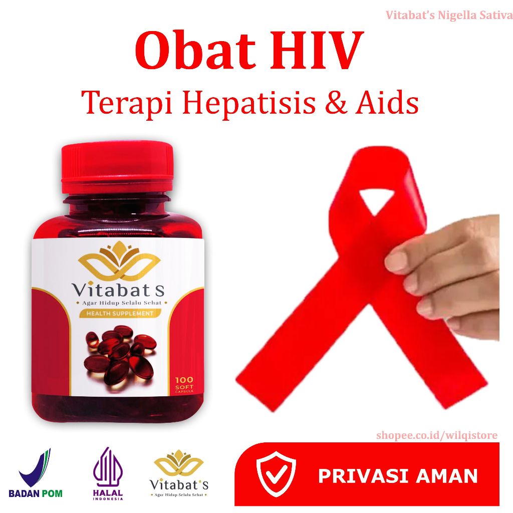 Obat HIV Aids Hepatitis Ampuh Sembuh Total Vitabat's Nigella Sativa Vitabats