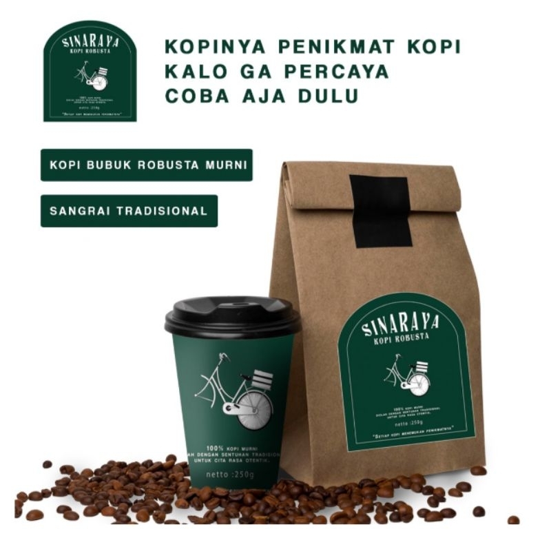 

Kopi Bubuk Sinaraya Robusta Murni 150 Gram