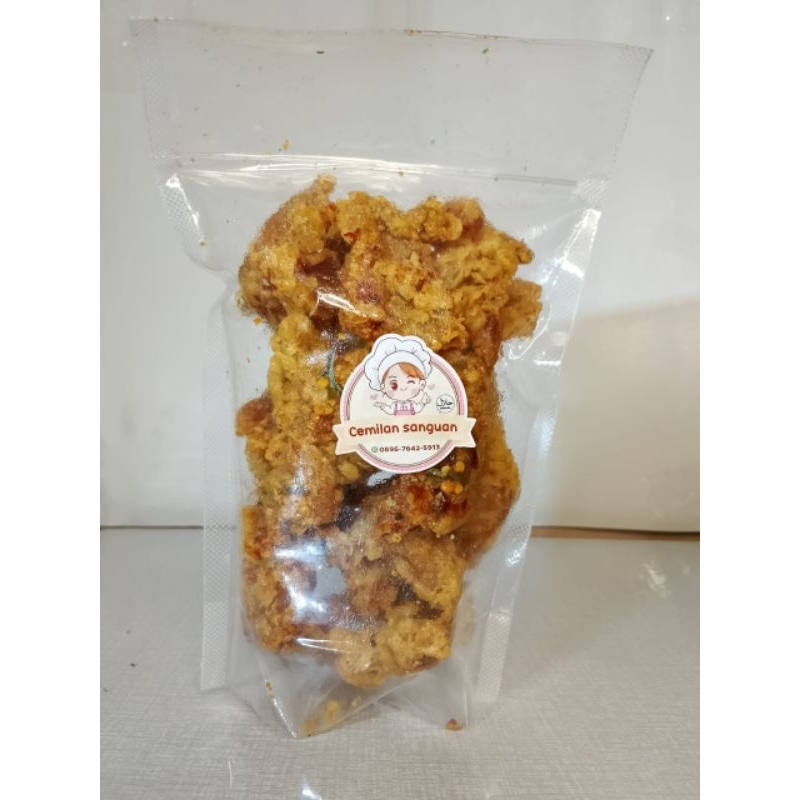 

basreng,usus,kulit ayam krispi