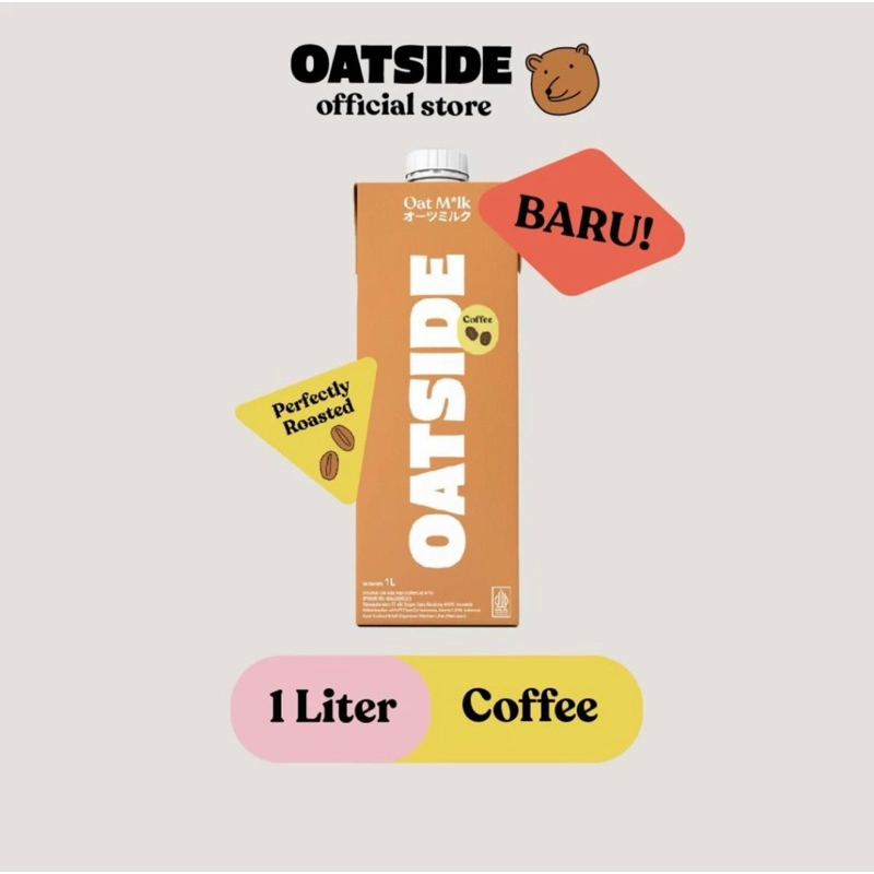 

Oatside Oat Milk Coffee 1liter / Susu Oat Rasa Kopi