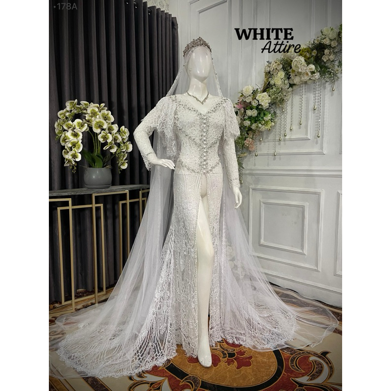 Kebaya Pengantin Putih
