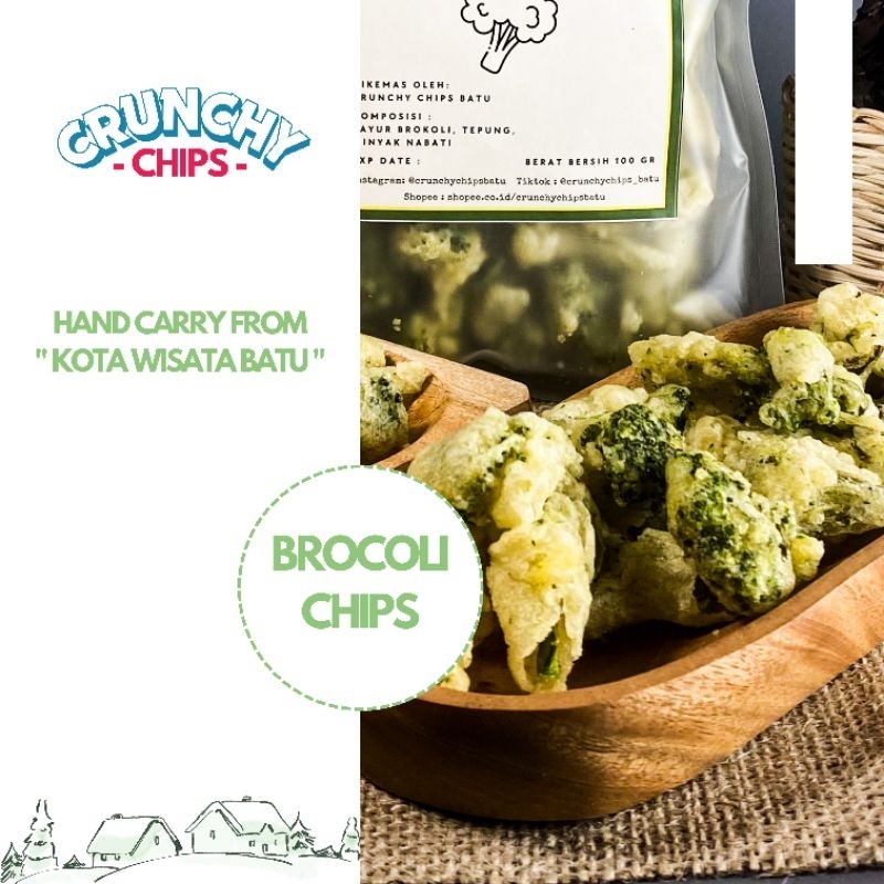 

Brocoli Chips ( Keripik Brokoli ) Kemasan 200 Gr Oleh - Oleh Khas KOTA WISATA BATU