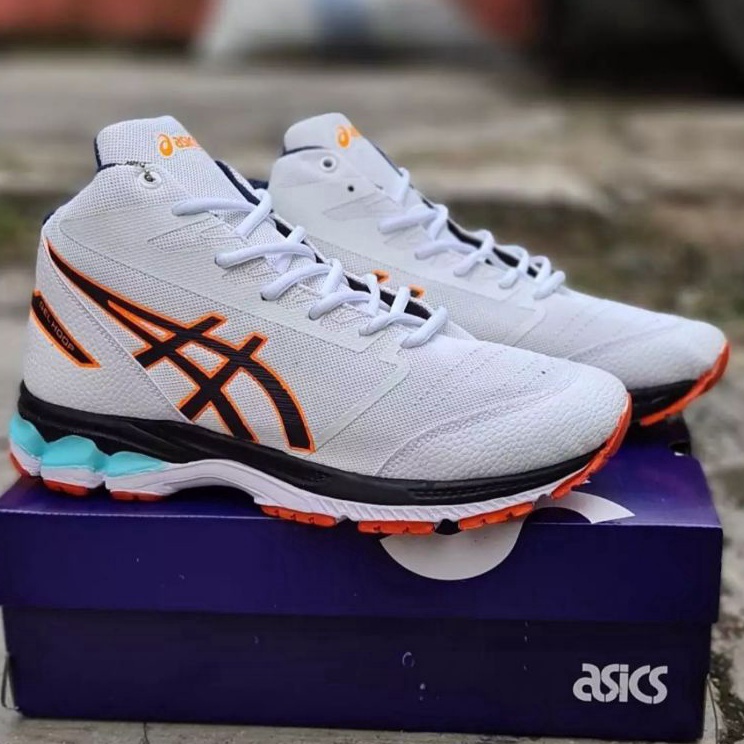 Murah Luar Biasa  SEPATU VOLI VOLLY BALL ASICS GEL hoopp MODEL TERBARUSEPATU OLAHRAGABONUS KAOS KAKI
