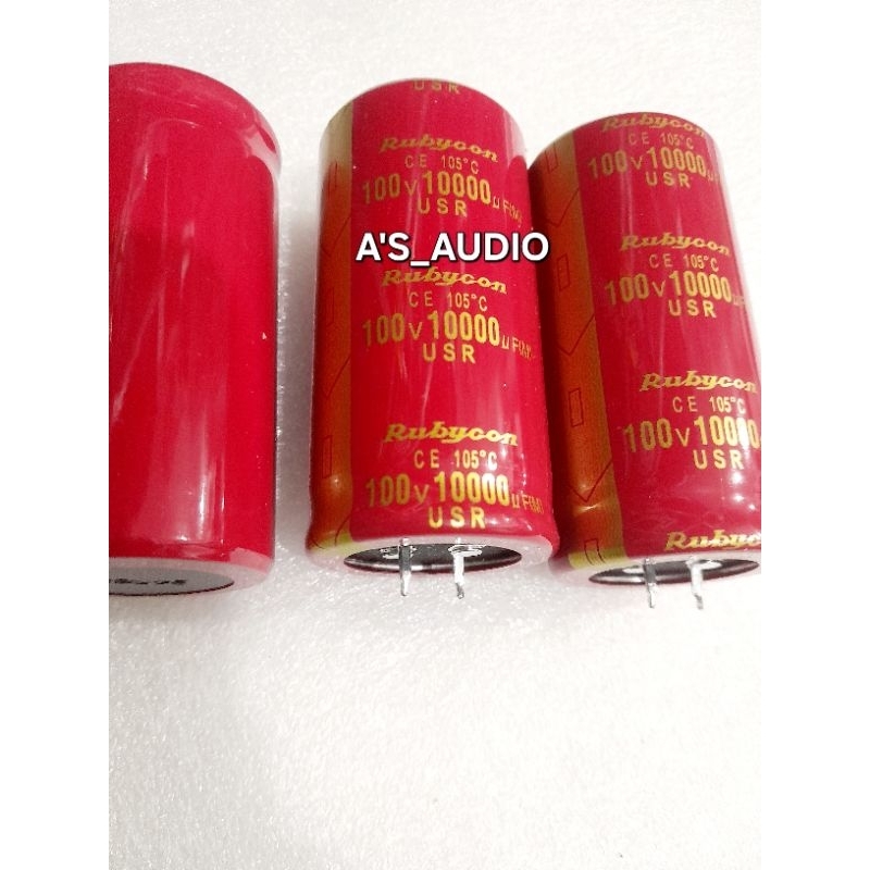 PL ORINAL Elco Rubycon 10uf 100V USR.ELCO RUBYCON MERAH USR ORINAL