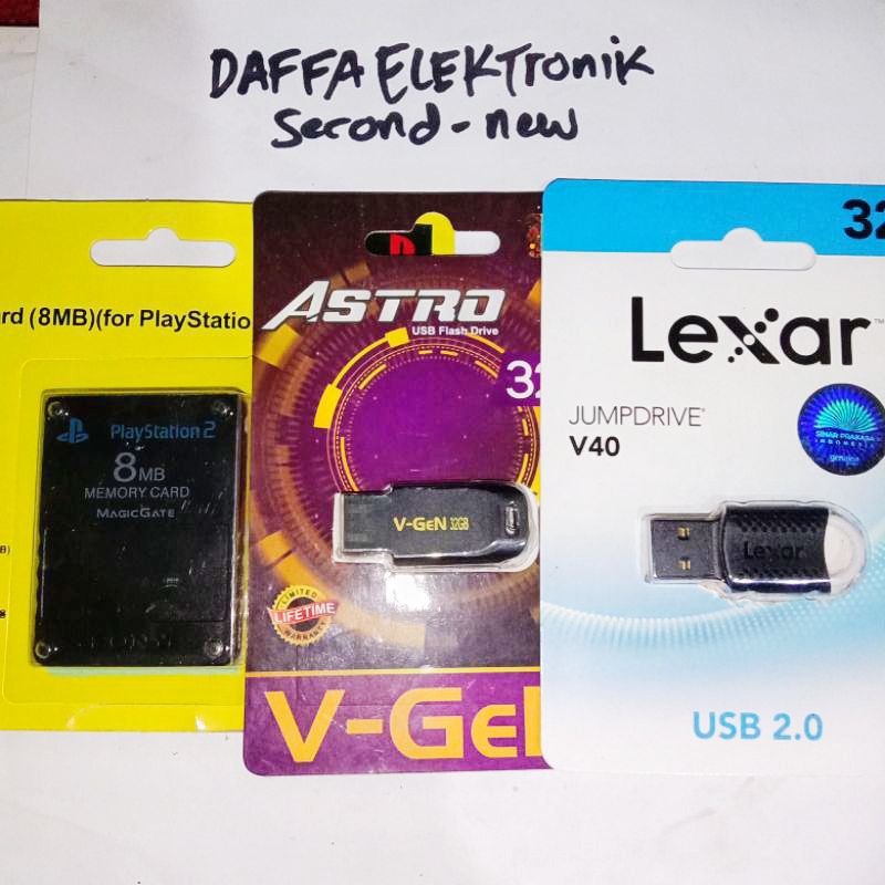 flashdisk MC boot ic matrik 5.0 ps2 full game 32 gb / plesdis ps2 slim original / paket plesdis dan 